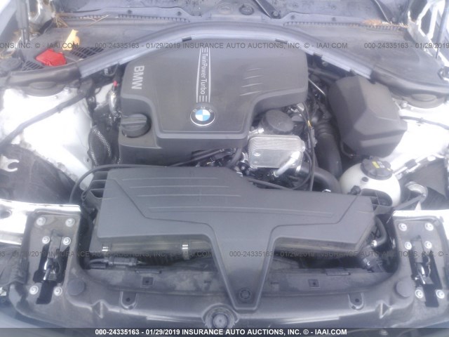 WBA3C1C53FK117809 - 2015 BMW 328 I SULEV WHITE photo 10