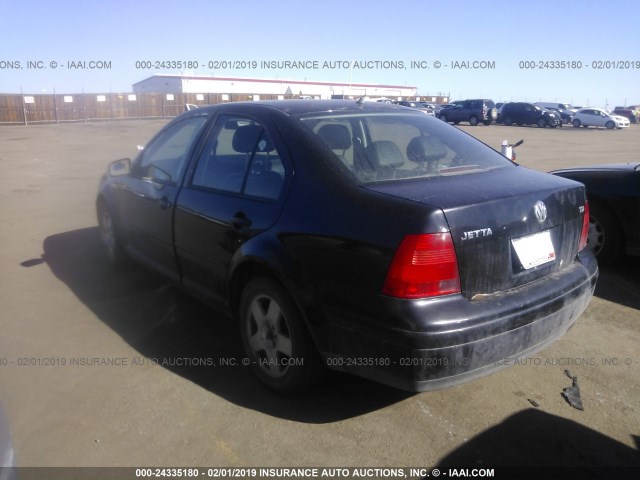 3VWSF29MXYM019251 - 2000 VOLKSWAGEN JETTA GLS TDI BLACK photo 3