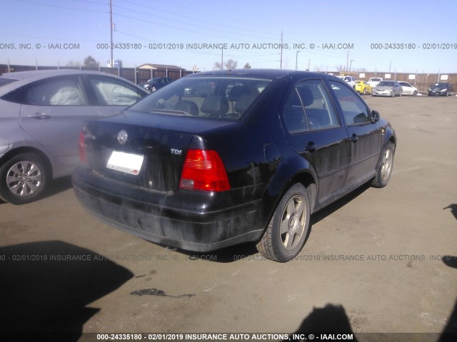 3VWSF29MXYM019251 - 2000 VOLKSWAGEN JETTA GLS TDI BLACK photo 4