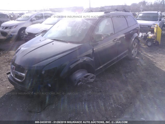 3D4PG5FVXAT119157 - 2010 DODGE JOURNEY SXT BLACK photo 2