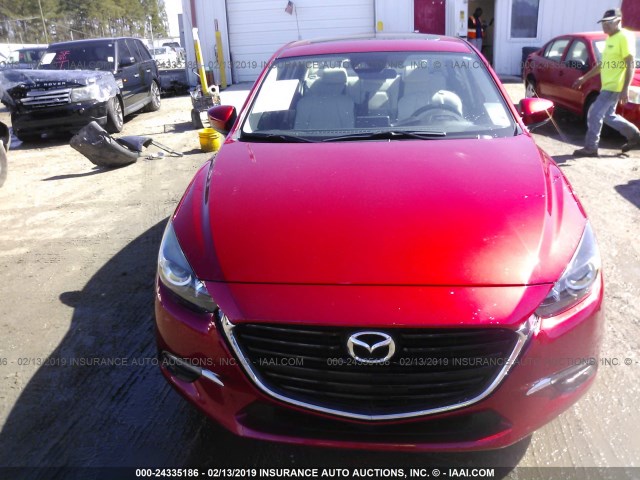 3MZBN1W33HM128952 - 2017 MAZDA 3 GRAND TOURING RED photo 6