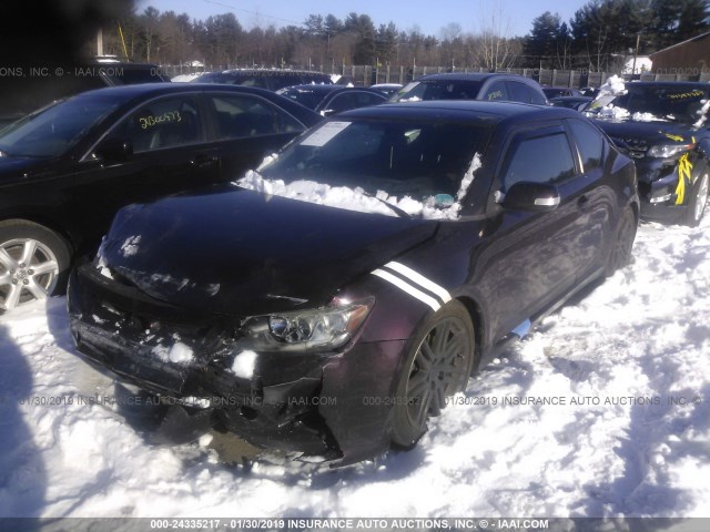 JTKJF5C70C3039255 - 2012 TOYOTA SCION TC Марун фото 2