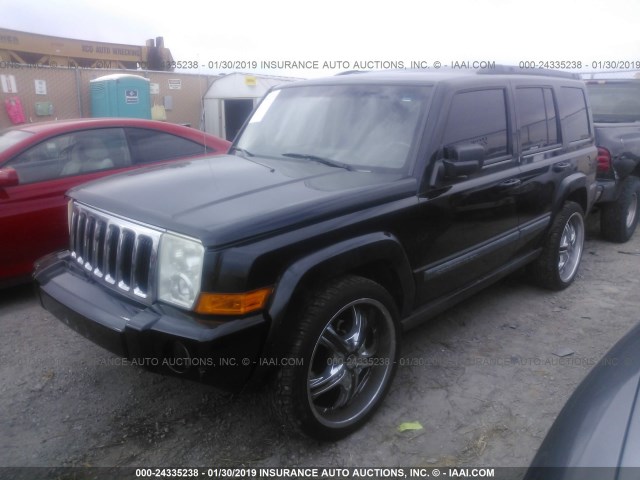 1J8HH48K48C167456 - 2008 JEEP COMMANDER SPORT BLACK photo 2