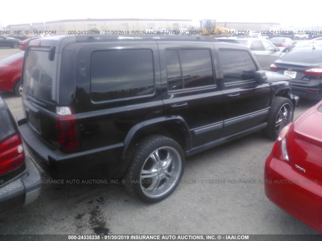 1J8HH48K48C167456 - 2008 JEEP COMMANDER SPORT BLACK photo 4