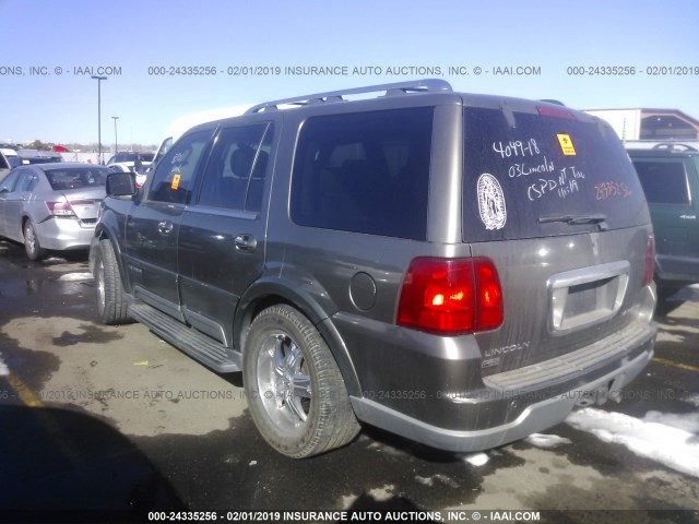 5LMFU28R73LJ30723 - 2003 LINCOLN NAVIGATOR GRAY photo 3