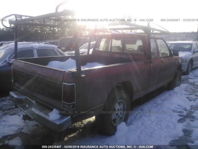 1GCDT19Z9L8118599 - 1990 CHEVROLET S TRUCK S10 RED photo 4