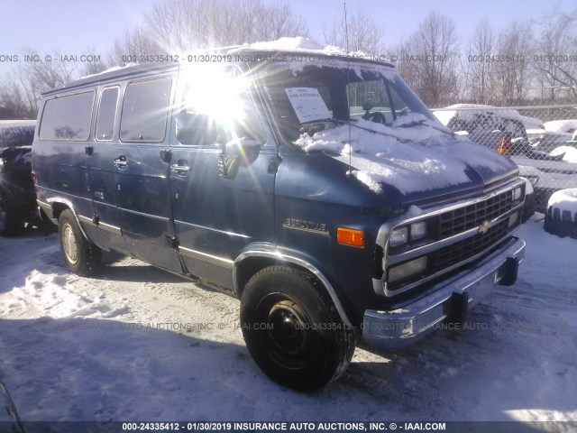 1GAGG35KXSF160014 - 1995 CHEVROLET G30 G30 BLUE photo 1