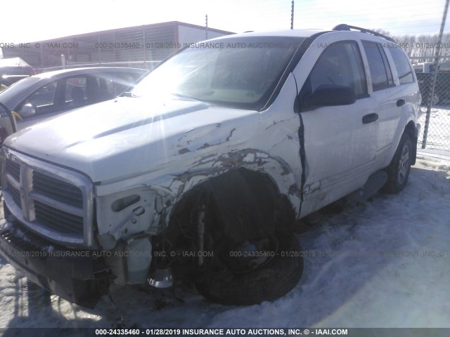 1D8HD48D85F541888 - 2005 DODGE DURANGO SLT WHITE photo 6