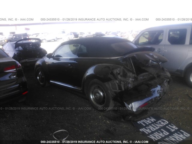 3VW5P7AT5DM801476 - 2013 VOLKSWAGEN BEETLE BLACK photo 3