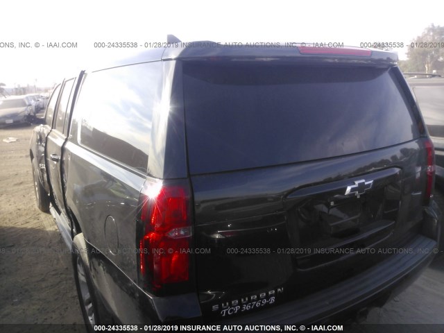 1GNSCGKC2GR428598 - 2016 CHEVROLET SUBURBAN C1500  LS BLACK photo 3