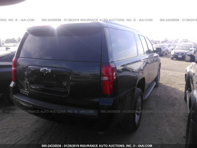 1GNSCGKC2GR428598 - 2016 CHEVROLET SUBURBAN C1500  LS BLACK photo 4