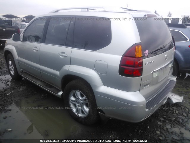 JTJBT20X240060227 - 2004 LEXUS GX 470 SILVER photo 3