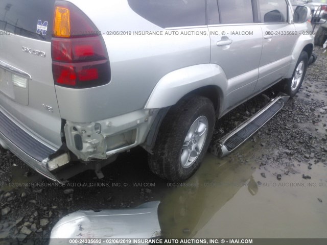 JTJBT20X240060227 - 2004 LEXUS GX 470 SILVER photo 6