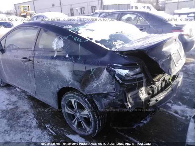 2HGFG3B85FH523577 - 2015 HONDA CIVIC EX BLACK photo 6