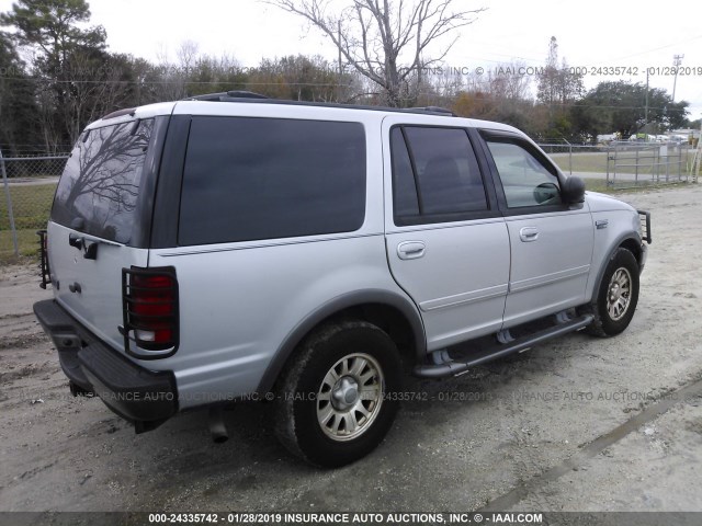 1FMPU16L32LA44940 - 2002 FORD EXPEDITION XLT SILVER photo 4