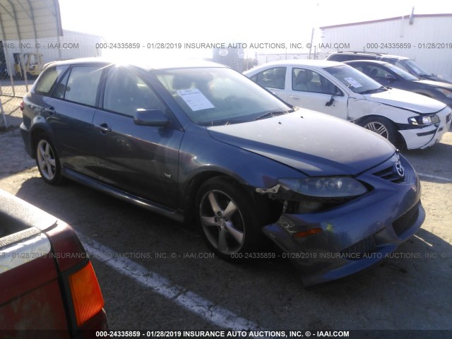 1YVFP82D545N86900 - 2004 MAZDA 6 S BLUE photo 1