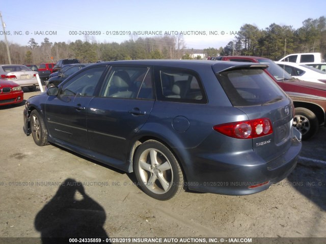 1YVFP82D545N86900 - 2004 MAZDA 6 S BLUE photo 3