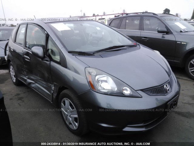 JHMGE8H34DC078541 - 2013 HONDA FIT GRAY photo 1