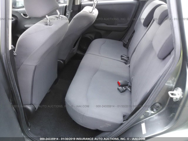 JHMGE8H34DC078541 - 2013 HONDA FIT GRAY photo 8