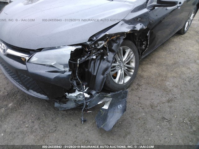 4T1BF1FK4GU258039 - 2016 TOYOTA CAMRY LE/XLE/SE/XSE BLACK photo 6