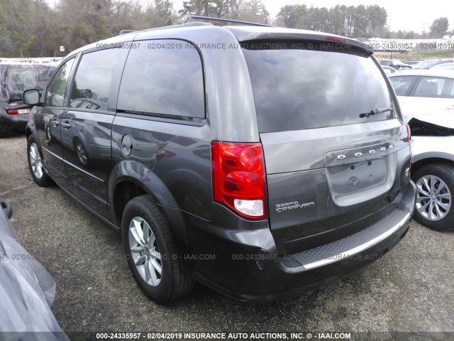 2C4RDGCG9FR526767 - 2015 DODGE GRAND CARAVAN SXT GRAY photo 3