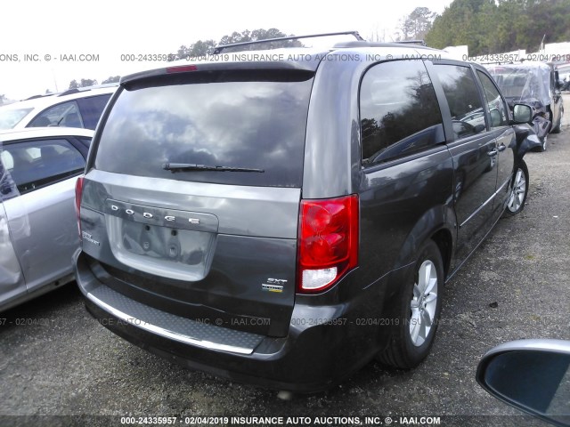 2C4RDGCG9FR526767 - 2015 DODGE GRAND CARAVAN SXT GRAY photo 4