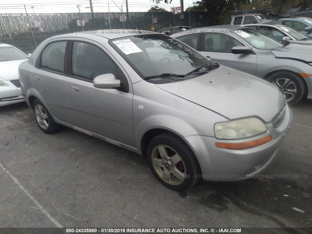 KL1TG56626B526314 - 2006 CHEVROLET AVEO LT GRAY photo 1