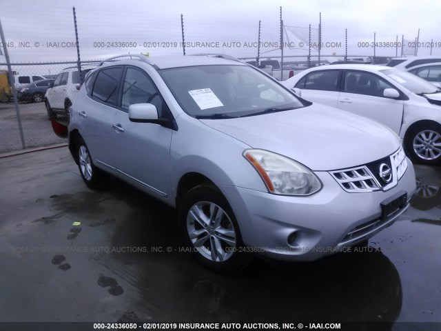 JN8AS5MT1CW265211 - 2012 NISSAN ROGUE S/SV SILVER photo 1