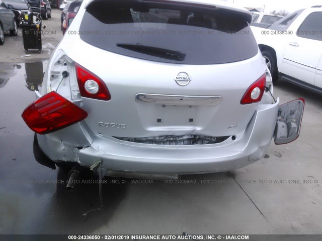 JN8AS5MT1CW265211 - 2012 NISSAN ROGUE S/SV SILVER photo 6