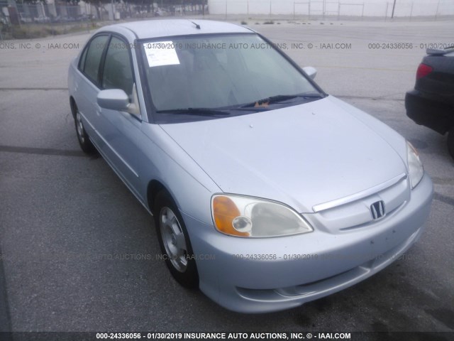 JHMES96673S003937 - 2003 HONDA CIVIC HYBRID BLUE photo 1