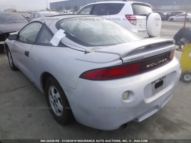 4A3AK34Y1WE050544 - 1998 MITSUBISHI ECLIPSE RS SILVER photo 3