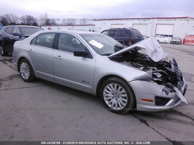 3FADP0L31AR394036 - 2010 FORD FUSION HYBRID SILVER photo 1