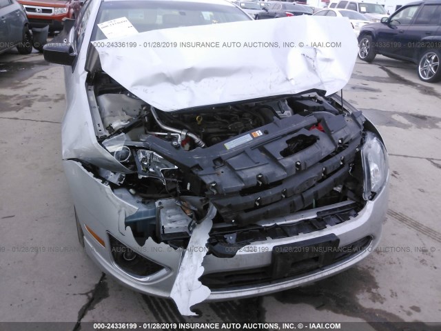 3FADP0L31AR394036 - 2010 FORD FUSION HYBRID SILVER photo 6