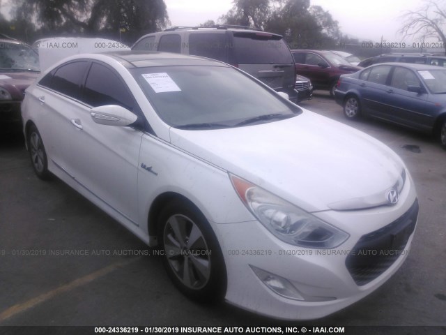 KMHEC4A4XCA057645 - 2012 HYUNDAI SONATA HYBRID WHITE photo 1