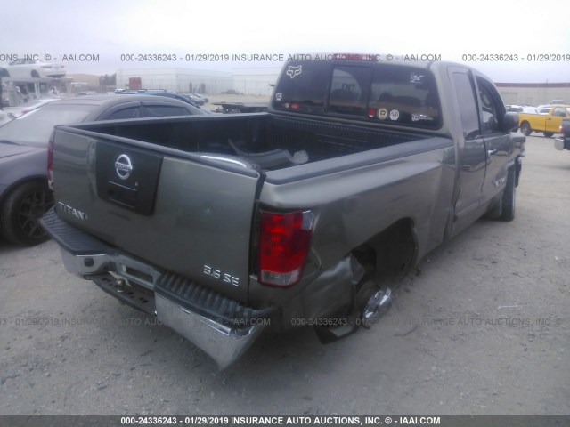 1N6AA06A27N230313 - 2007 NISSAN TITAN XE/SE/LE GRAY photo 4