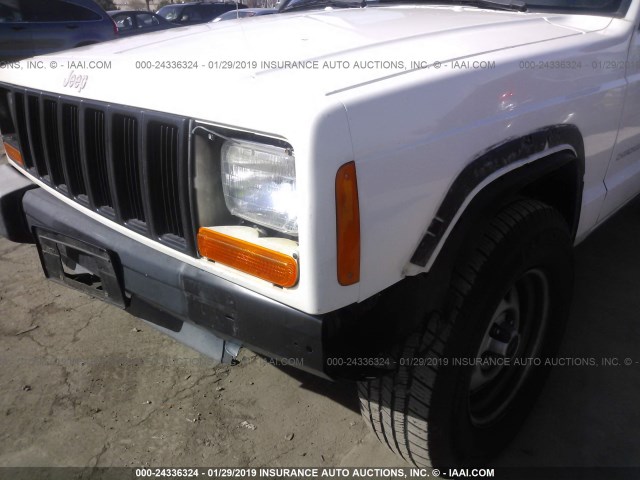 1J4FF28S1YL133462 - 2000 JEEP CHEROKEE SE WHITE photo 6