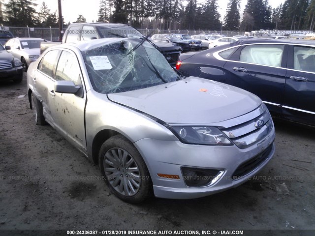 3FADP0L37AR406495 - 2010 FORD FUSION HYBRID SILVER photo 1