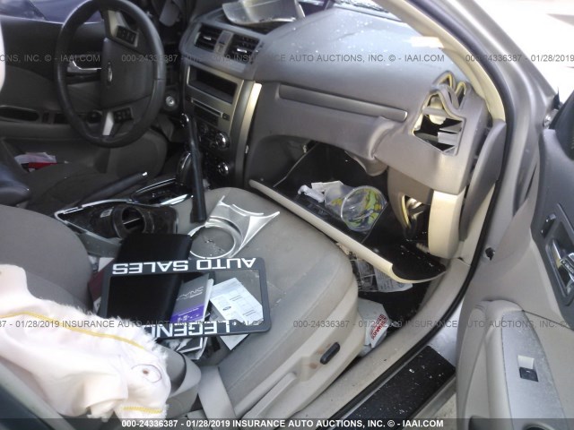 3FADP0L37AR406495 - 2010 FORD FUSION HYBRID SILVER photo 5