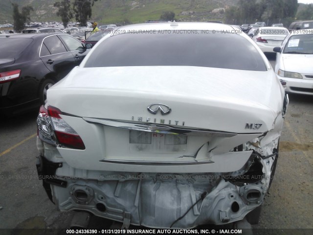 JN1BY1AP3BM324092 - 2011 INFINITI M37 WHITE photo 6