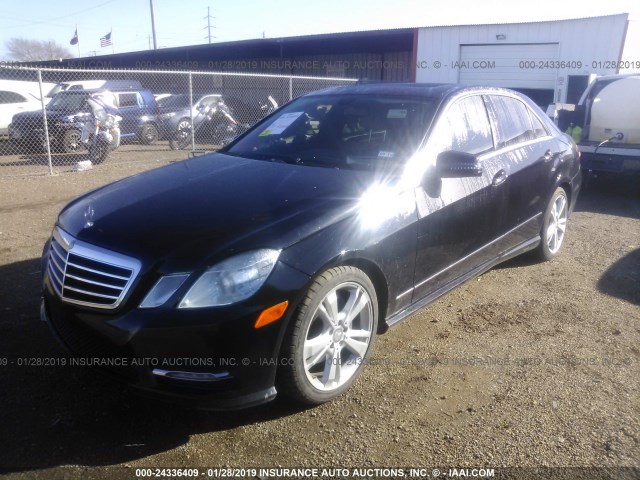 WDDHF5KB5DA708599 - 2013 MERCEDES-BENZ E 350 BLACK photo 2