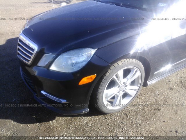 WDDHF5KB5DA708599 - 2013 MERCEDES-BENZ E 350 BLACK photo 6