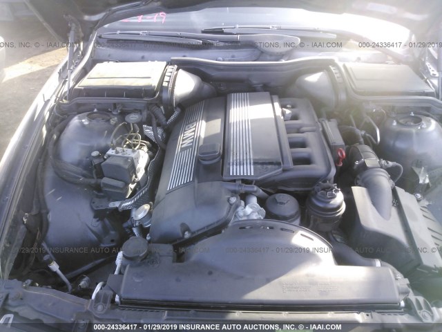 WBADT43493G027656 - 2003 BMW 525 I AUTOMATIC BLACK photo 10