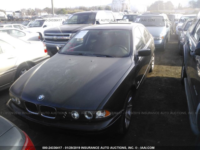 WBADT43493G027656 - 2003 BMW 525 I AUTOMATIC BLACK photo 2