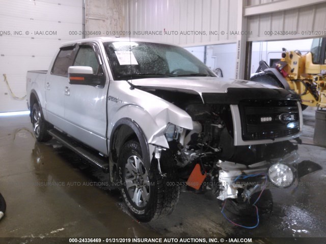 1FTFW1EFXDKE18541 - 2013 FORD F150 SUPERCREW SILVER photo 1