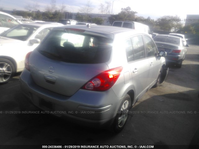 3N1BC13E69L419888 - 2009 NISSAN VERSA S/SL GRAY photo 4