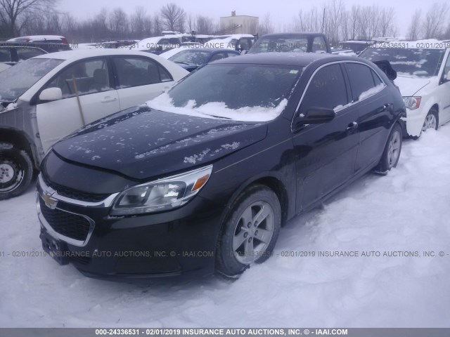 1G11B5SL1EF132572 - 2014 CHEVROLET MALIBU LS GRAY photo 2