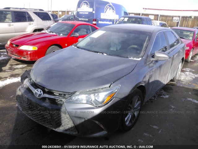 4T1BF1FKXGU189762 - 2016 TOYOTA CAMRY LE/XLE/SE/XSE ნაცრისფერი ფოტო 2