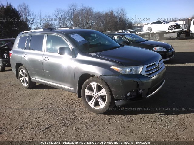 5TDYK3EH8CS065323 - 2012 TOYOTA HIGHLANDER LIMITED GRAY photo 1