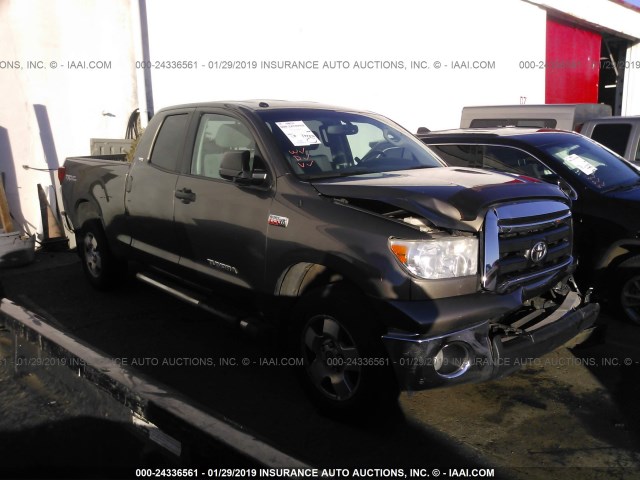 5TFUY5F19BX184159 - 2011 TOYOTA TUNDRA DOUBLE CAB SR5 GREEN photo 1