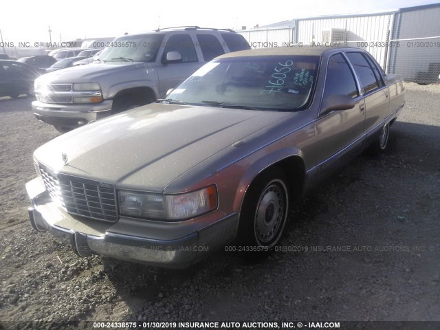 1G6DW52PXSR716056 - 1995 CADILLAC FLEETWOOD BROUGHAM GOLD photo 2